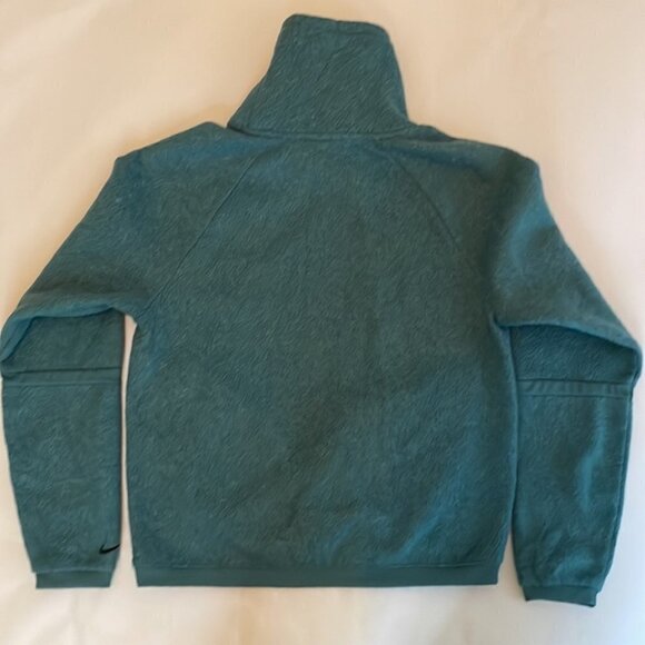 NIKE Therma Fleece Cowl Neck Sweatshirt Teal - Picture 9 of 12